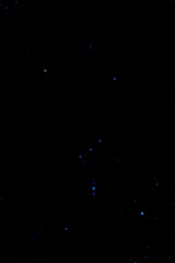 Orion constellation, Milky way stars photographed with star-tracker and long exposure.