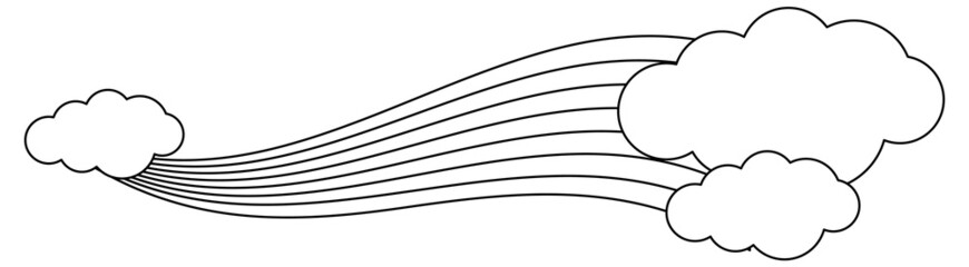 Black and white doodle character