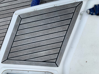 Reparatur Menorquin 110 Teakdeck Holz Schiff Motoryacht Havelauen Werder Havel Brandenburg