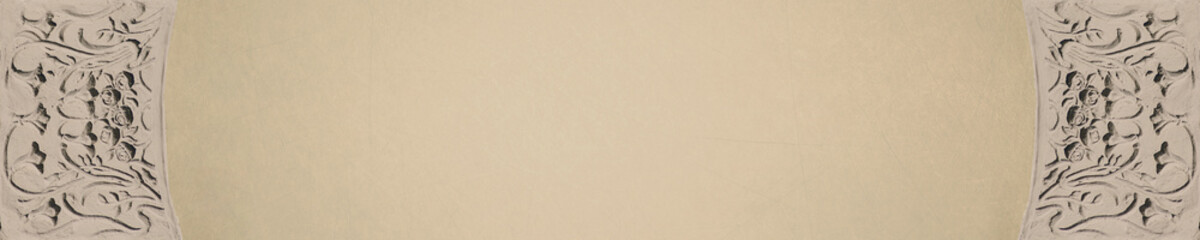 light beige paper background with scuffs and bas-relief elements