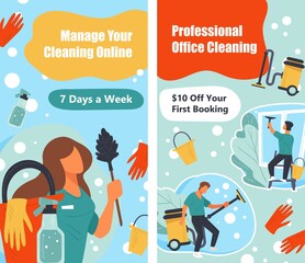 Manage your cleaning online, professional service