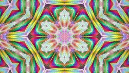 Abstract multicolored textural symmetrical background kaleidoscope.