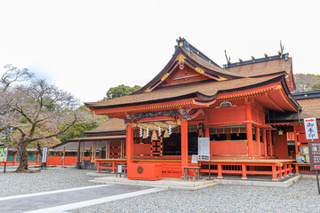 Obraz premium 初春の富士山本宮浅間大社 静岡県富士宮市 Fujisan Hongu Sengen Taisha Shrine in early spring.Sizuoka-ken Fujinomiya city.