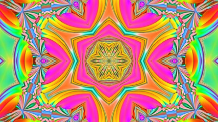 Abstract multicolored textural symmetrical background kaleidoscope.