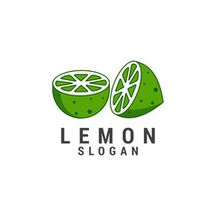 Obraz premium Lemon logo icon design template. Elegant, luxury, premium vector