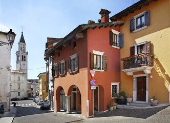 Cavour square in Gorizia. Italy - obrazy, fototapety, plakaty