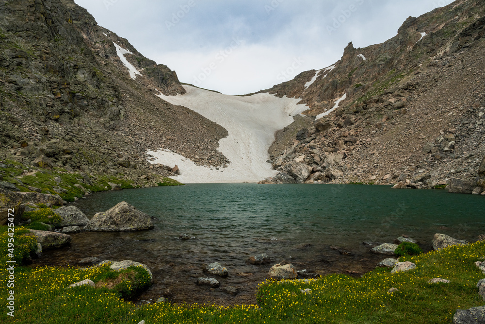 Poster Receding Andrews Glacier in Spring