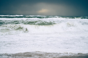 Wellen und Sturm auf Sylt