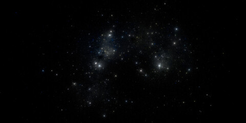 Banner Star field background . Starry outer space background texture . Colorful Starry Night Sky Outer Space background. 3D illustration
