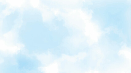 blue sky with white cloud is freedom, vector illustrator