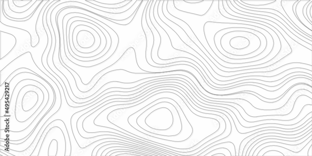 Poster contour lines abstract pattern