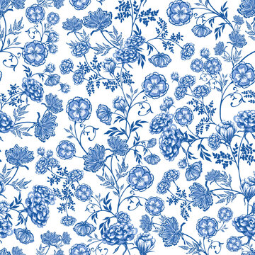 Timeless Garden seamless repeat pattern collection features calm, subtle and tranquil colour and scene of the oriental garden would make the designs perfect for your living space.