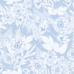 Timeless Garden seamless repeat pattern collection features calm, subtle and tranquil colour and scene of the oriental garden would make the designs perfect for your living space.