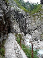 Canyon Hoellentalklamm in Garmisch, Bavaria, Germany