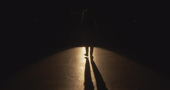 Man Walks Up on Stage