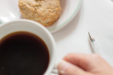 コーヒーとスコーンでひといき