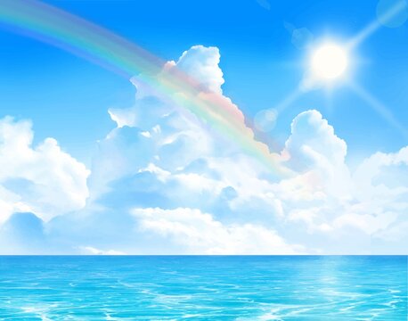 入道雲と太陽と虹」の写真素材 | 4,754件の無料イラスト画像 | Adobe Stock