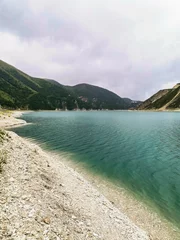 Foto op Canvas Kezenoy-am Lake in the Caucasus Mountains in Chechnya, Russia June 2021. © Виктория Балобанова