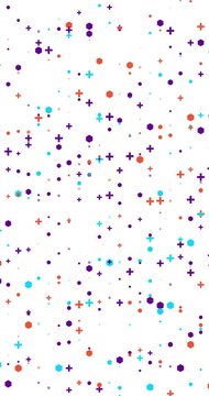 Abstract geometric pattern background. Minimal design in Bright colors animated. Flat design background loop animation