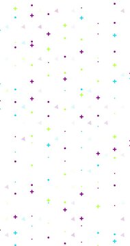Abstract geometric pattern background. Minimal design in Bright colors animated. Flat design background loop animation