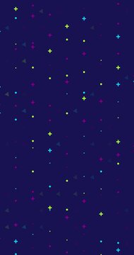 Abstract geometric pattern background. Minimal design in Bright colors animated. Flat design background loop animation