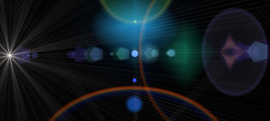 futuristic background with space, colorful colors and patterns