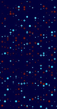 Abstract geometric pattern background. Minimal design in Bright colors animated. Flat design background loop animation