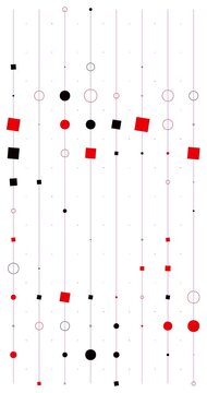 Abstract geometric pattern background. Minimal design in Bright colors animated. Flat design background loop animation
