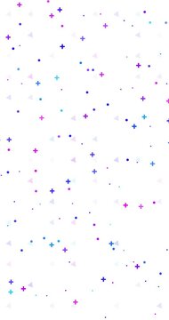 Abstract geometric pattern background. Minimal design in Bright colors animated. Flat design background loop animation