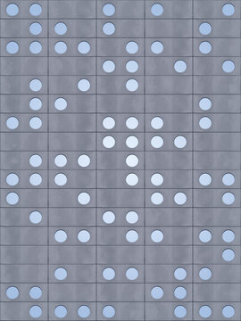 Building with dots in wrocław, lower silesian voivodeship, pola