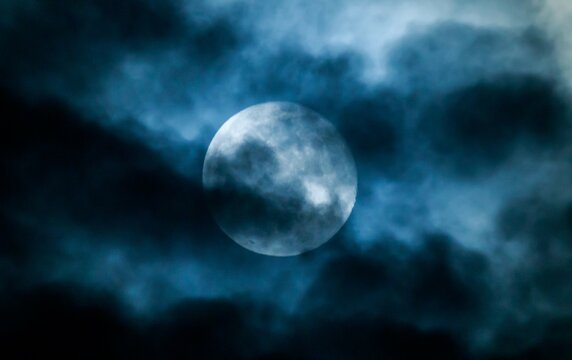Full moon in the sky