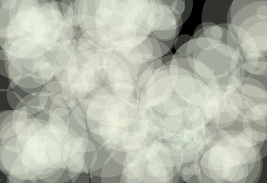 Grayscale Of Bokeh Light Pattern