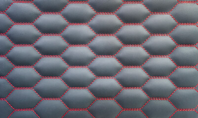 black leather background and texture as a pattern for the interior car or a sofa or wall covering