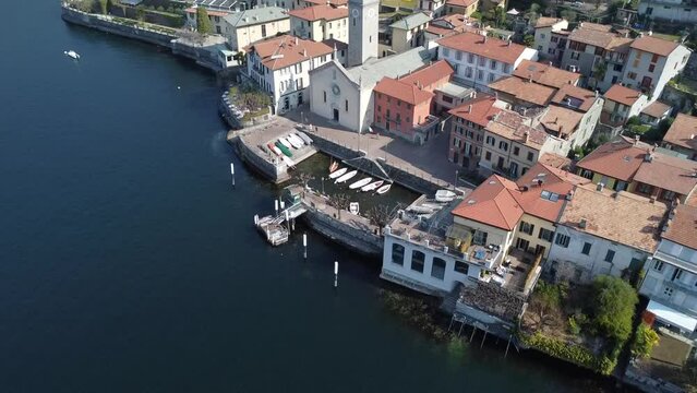 Landscape of Torno a village on Lake Como
