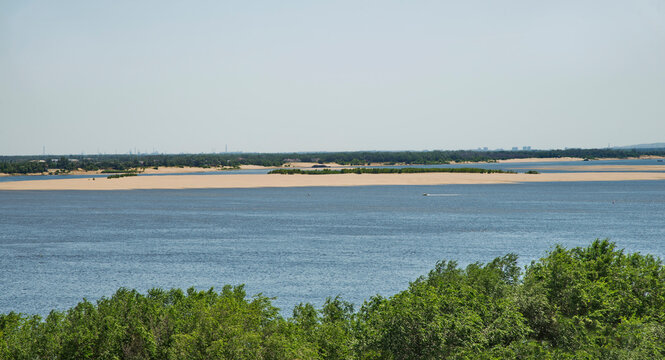 View of Volga in Volgograd (former Stalingrad). Russia