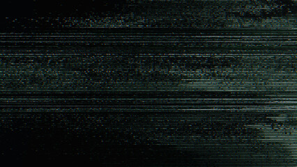 Glitch noise static television VFX pack. Visual video effects stripes background, CRT tv screen no signal glitch effect - obrazy, fototapety, plakaty