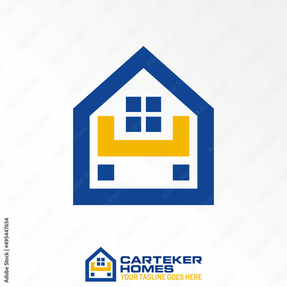 Poster letter or word h font in house or home image graphic icon logo design abstract concept vector stock.