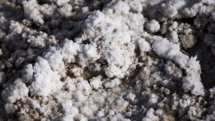 Deposit from Badwater Basin in Death Valley
