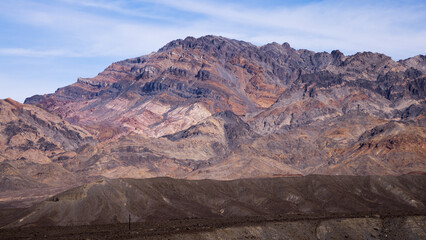 Colorful mountain in Death Valley