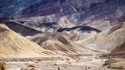 Colorful mountain in Death Valley