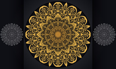 abstract background with ornament. Mandala pattern vector design.