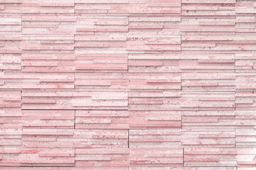 background wall masonry narrow long brick tile modern, rose red color pastel