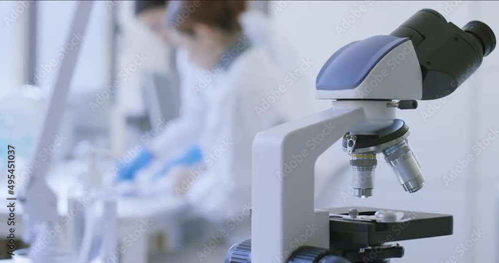 Wall mural Professional medical lab and scientists at work