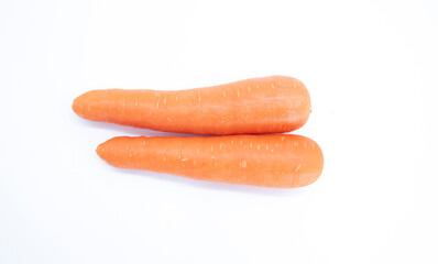 Fresh Carrot isolated on white background,vegetable concept