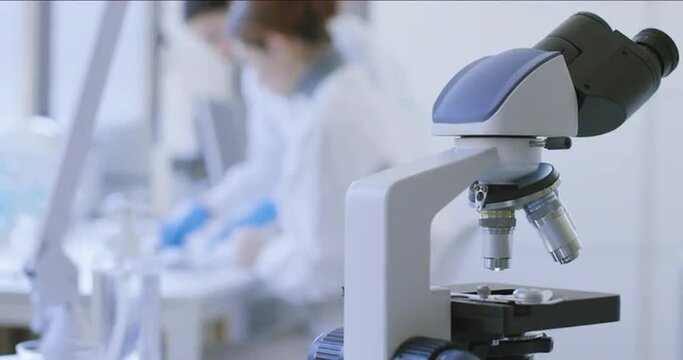 Professional medical lab and scientists at work
