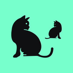 two black cat clinic logo 