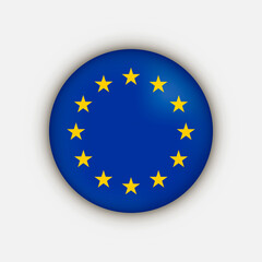 Country European Union. European Union flag. Vector illustration.