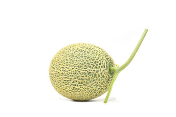 watermelon cantaloupe or Fresh honeydew isolated on a white background.