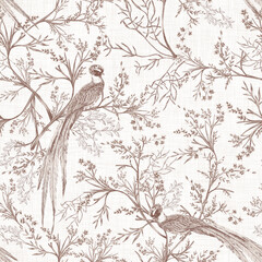 Timeless Garden seamless repeat pattern collection features calm, subtle and tranquil colour and scene of the oriental garden would make the designs perfect for your living space.
