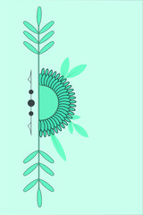 Decorative elements for design. Isolated on colourful background